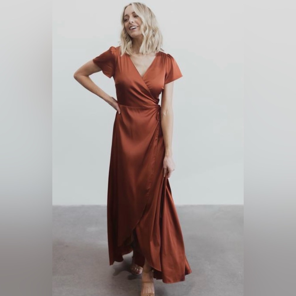 Satin dress size xs